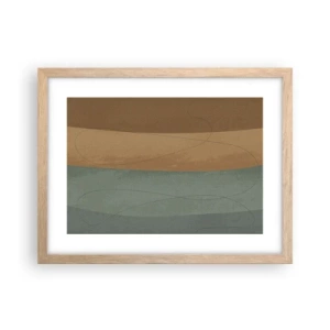 Plagát v ráme zo svetlého duba - Horizontálna kompozícia - 40x30 cm