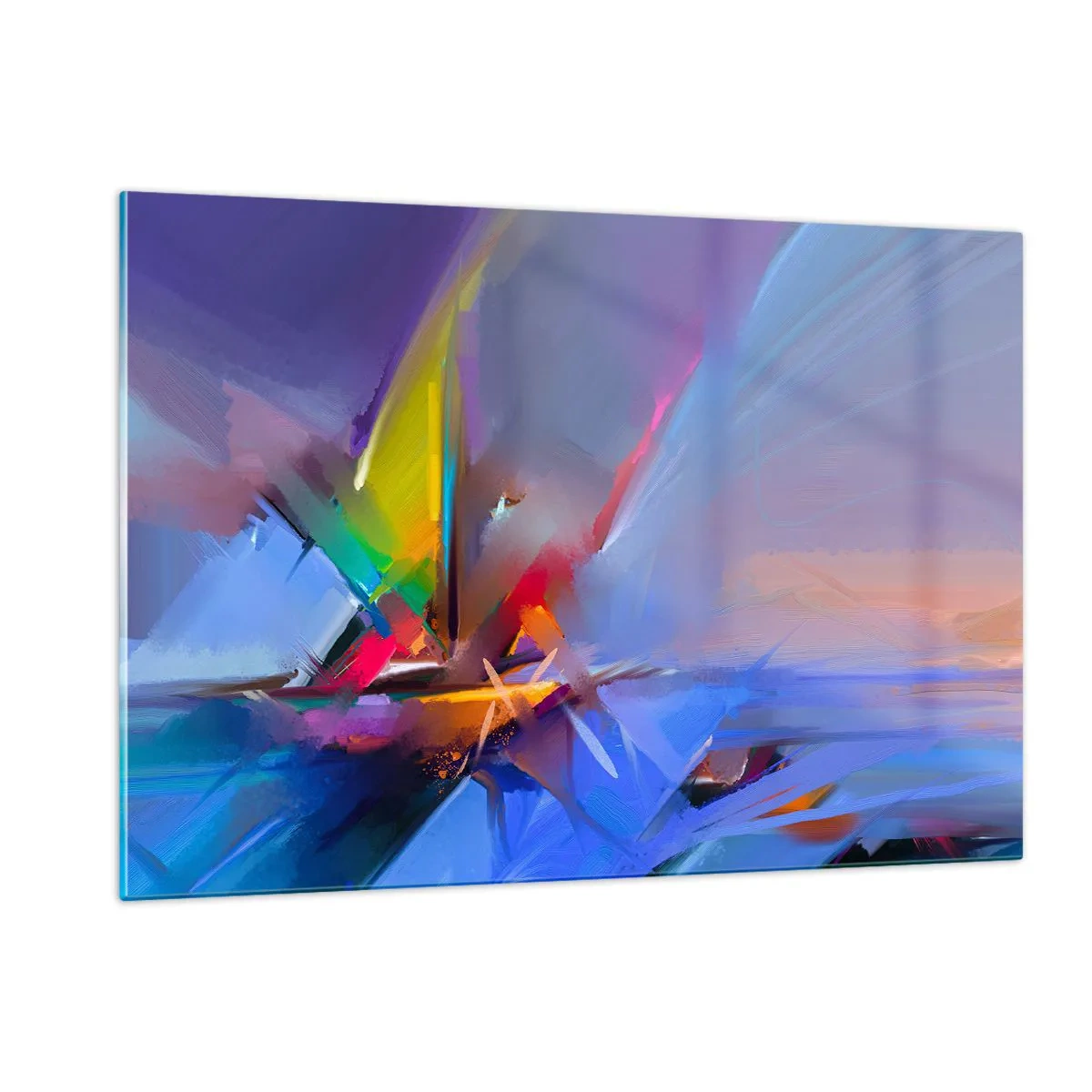 Obraz na skle - Preletela ako vták - 120x80 cm