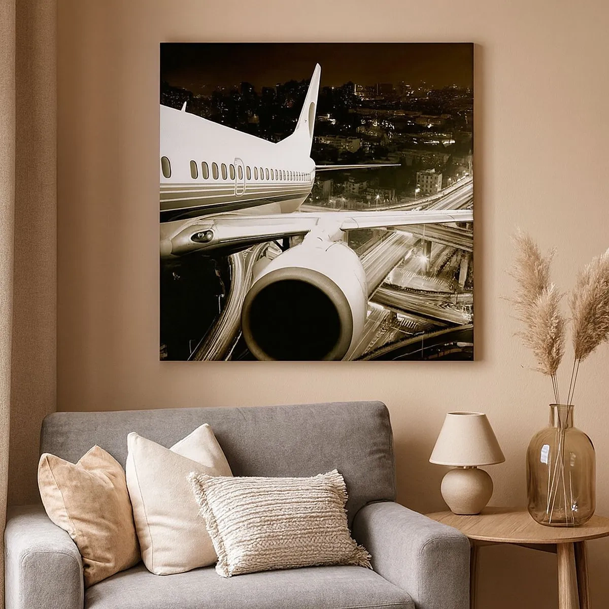 Obraz na plátne - Letieť do noci - 30x30 cm