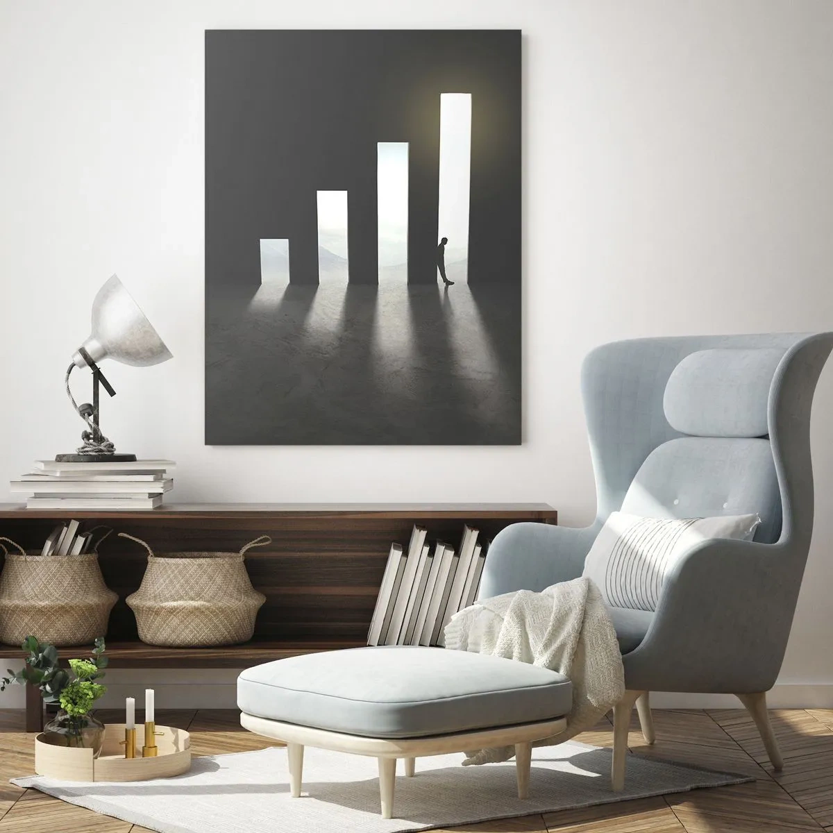 Obraz na skle - Úspech – impresia - 50x70 cm