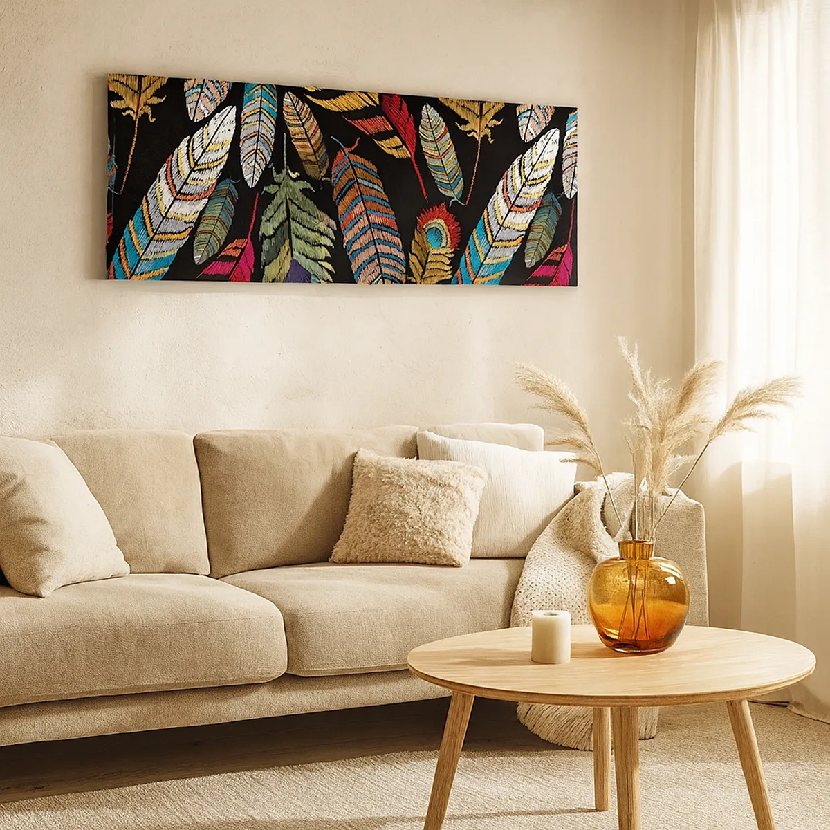 Obraz na plátne - Vtáčí karneval - 30x30 cm