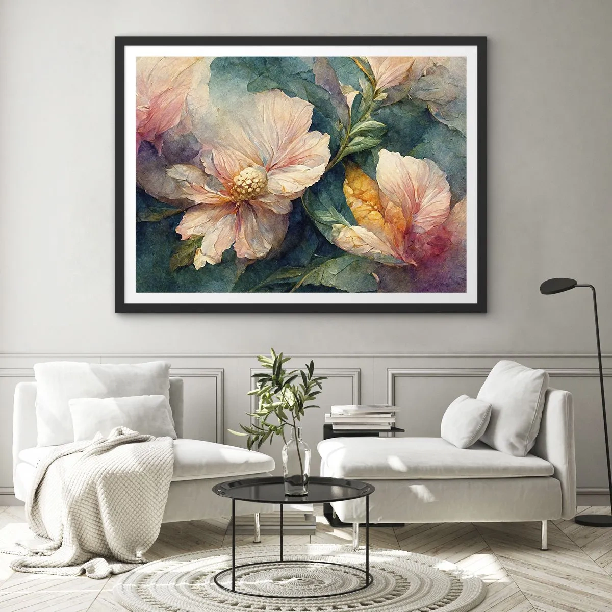 Plagát v čiernom ráme - Číra subtílnosť - 70x50 cm