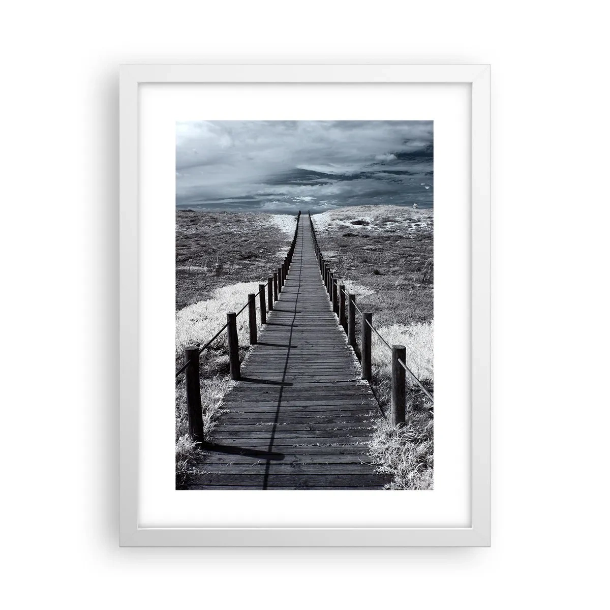 Plagát v bielom ráme - Na samotný breh - 30x40 cm