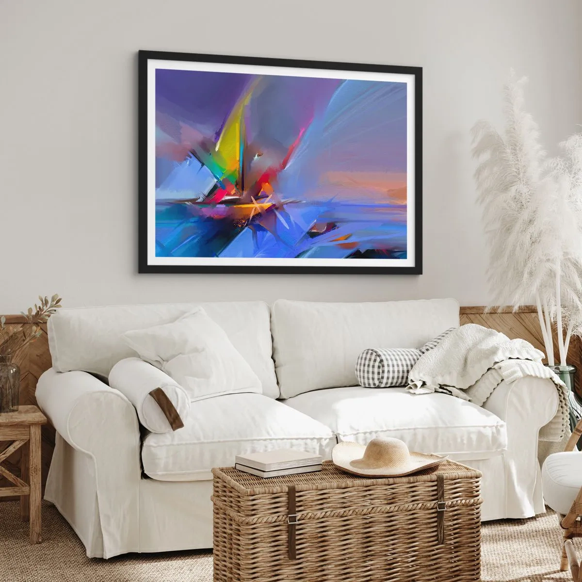 Plagát v čiernom ráme - Preletela ako vták - 40x30 cm