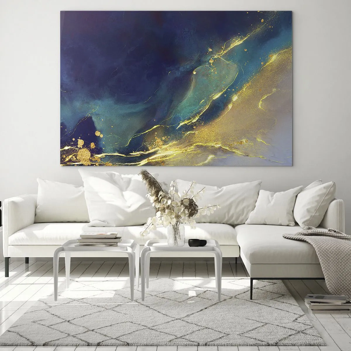 Obraz na skle - Zlatý močiar - 100x70 cm