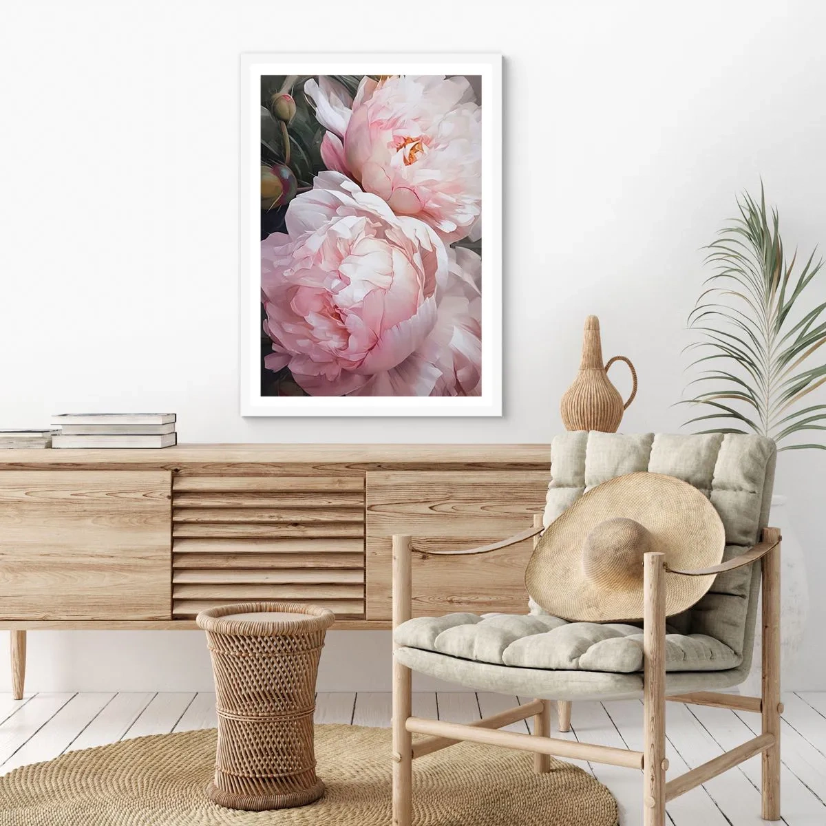 Plagát v bielom ráme - Uchytené v rozkvete - 50x70 cm