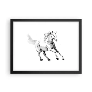 Plagát v čiernom ráme - Neskrotená duša - 40x30 cm