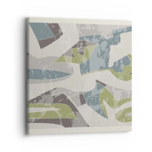 Obraz na plátne - Kompozícia za sklom - 40x40 cm