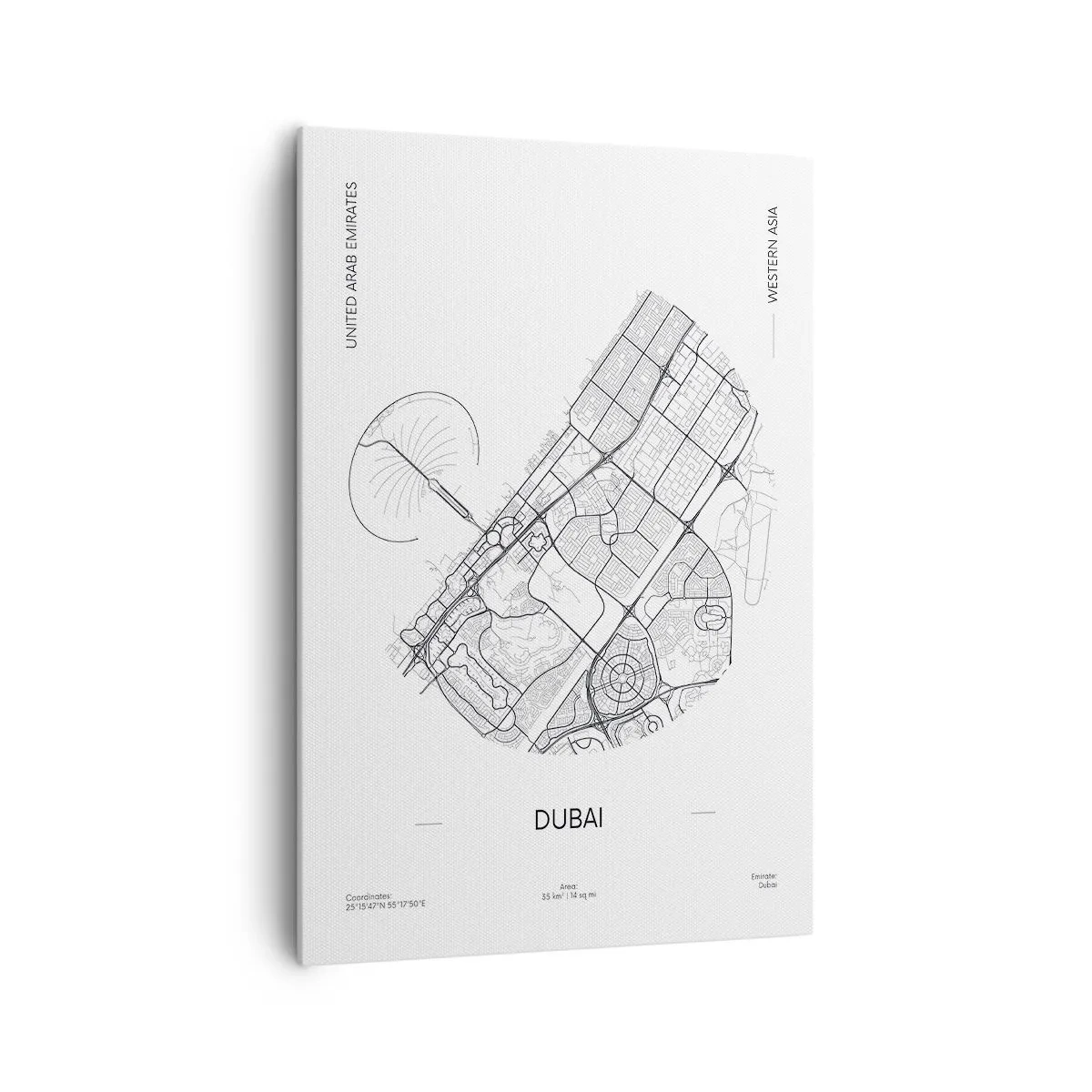 Obraz na plátne - Anatómia Dubaja - 70x100 cm