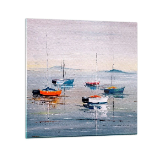 Obraz na skle - Zaslúžený odpočinok - 60x60 cm