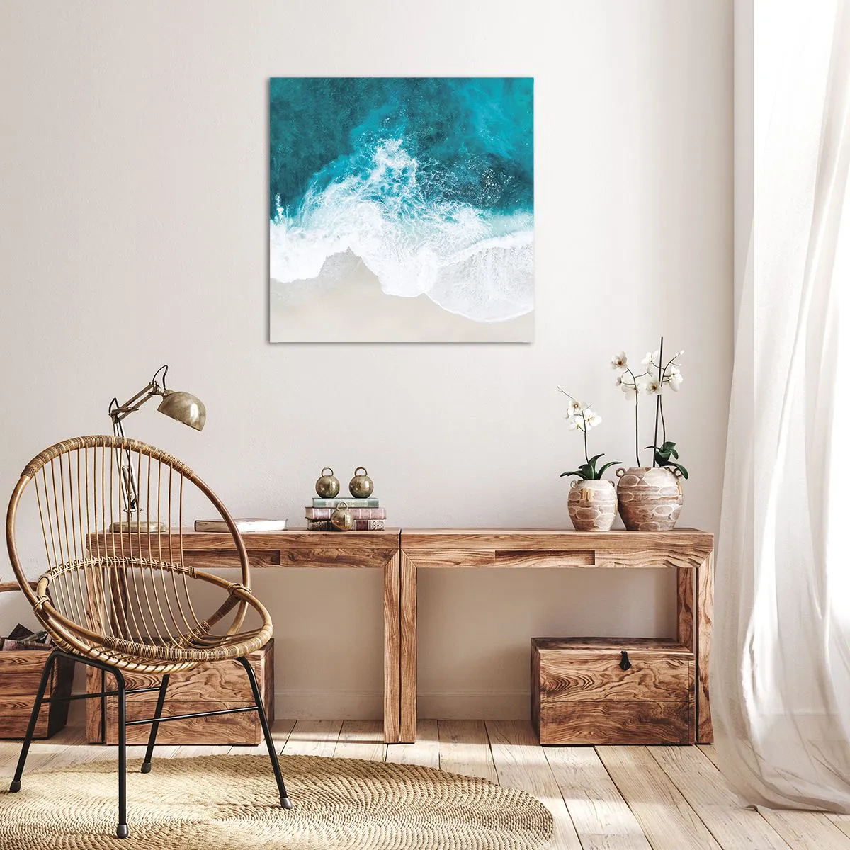 Obraz na plátne - Prirodzené pohladenie - 60x60 cm