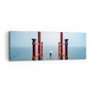 Obraz na plátne - Japonské zamyslenie - 90x30 cm