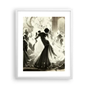 Plagát v bielom ráme - Veľká maškaráda - 40x50 cm