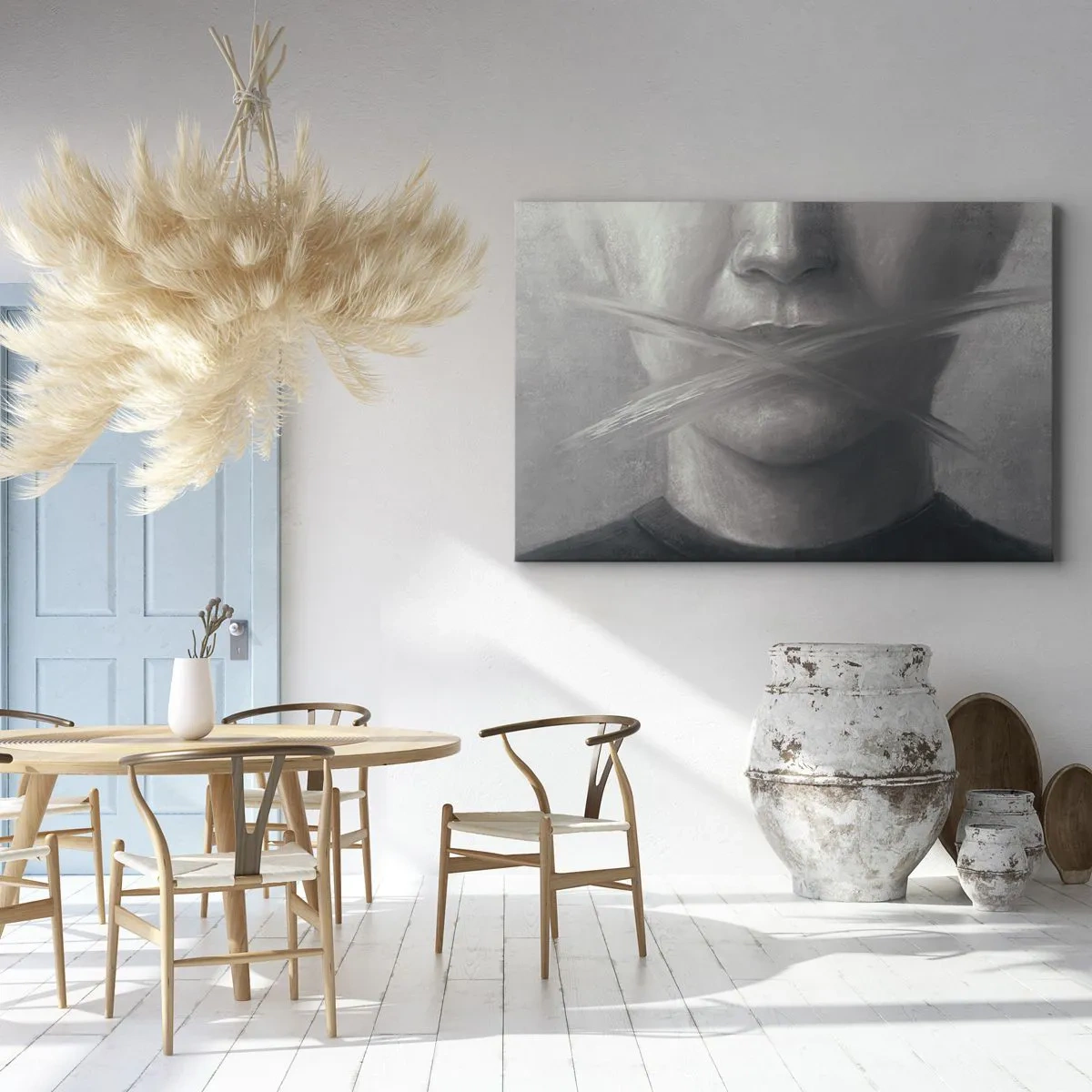 Obraz na plátne - Ani slovo - 120x80 cm