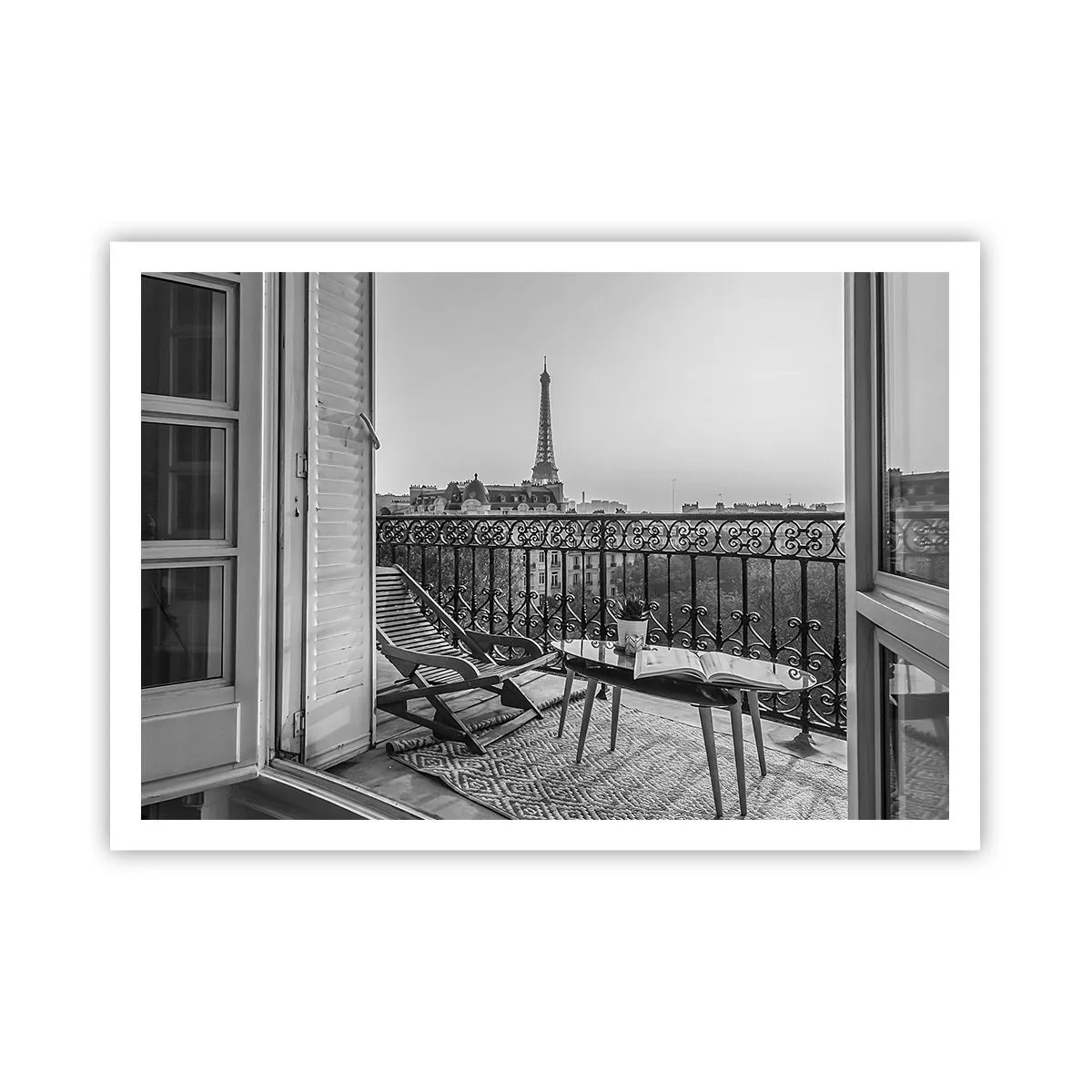 Plagát - Parížske popoludnie - 100x70 cm