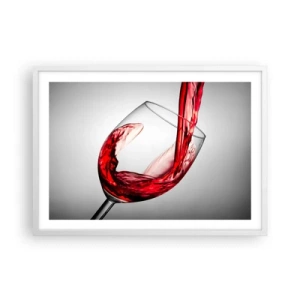 Plagát v bielom ráme - Farba - pohyb - zvuk - 70x50 cm