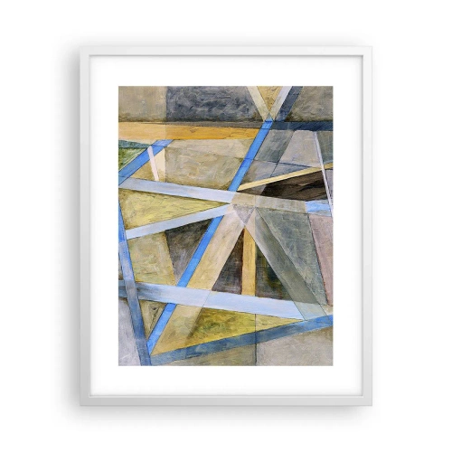 Plagát v bielom ráme - Priamo alebo diagonálne? - 40x50 cm