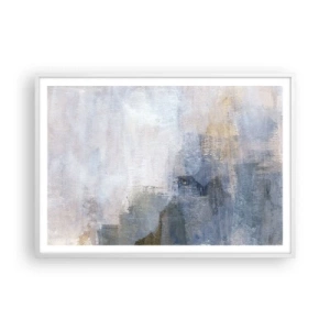 Plagát v bielom ráme - Tóny a akordy farieb - 100x70 cm
