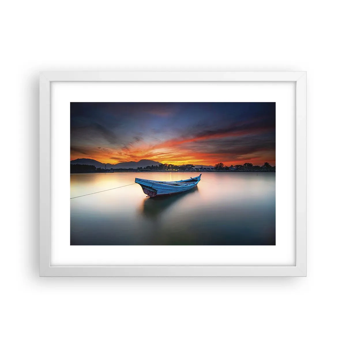 Plagát v bielom ráme - Blíži sa dobrá noc - 40x30 cm