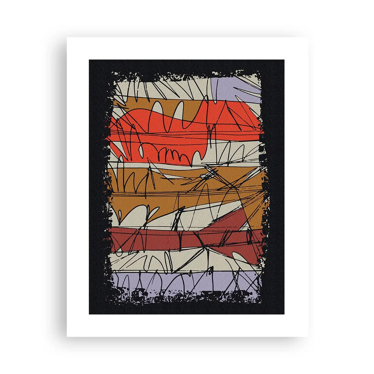 Plagát - Spontánna kompozícia - 40x50 cm