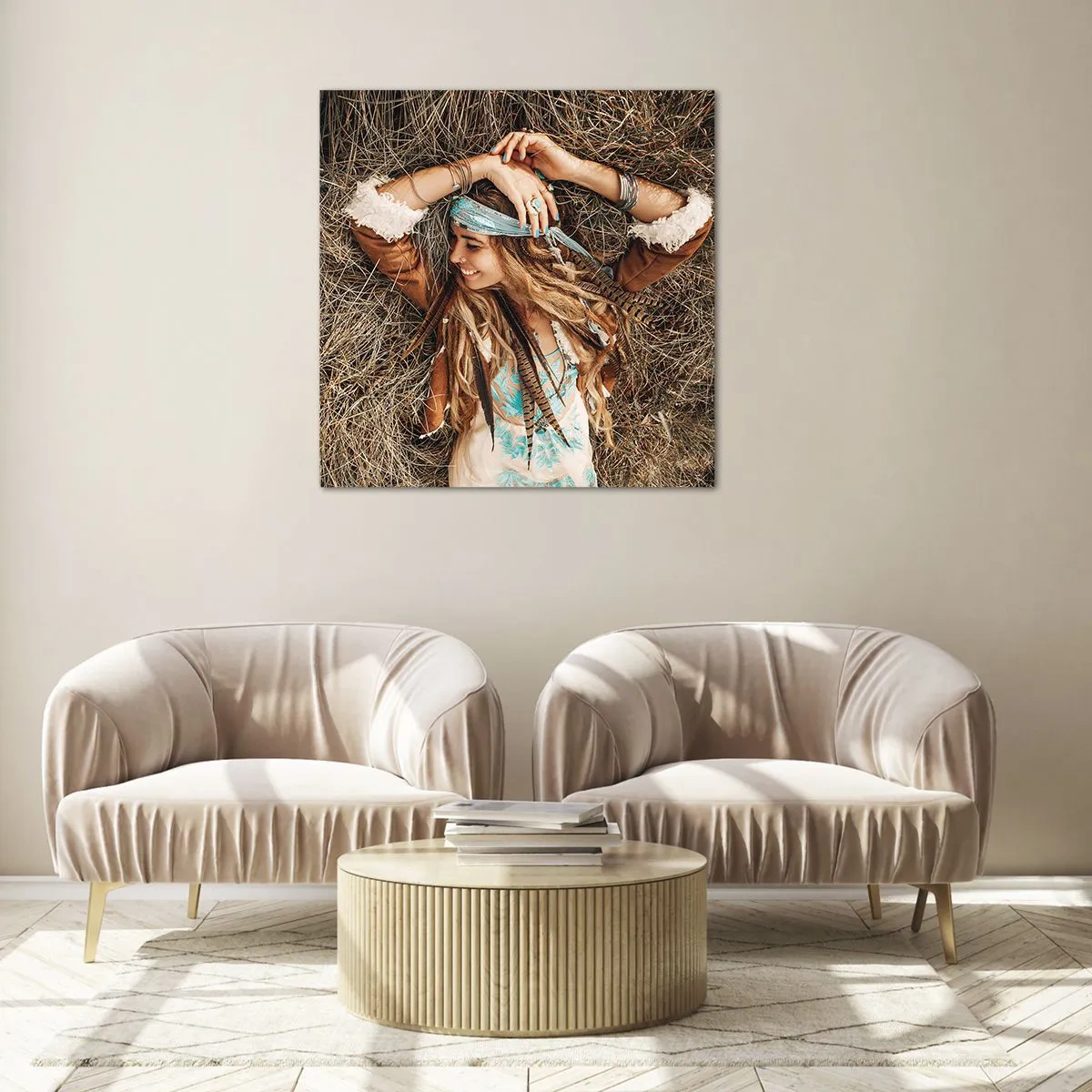 Obraz na skle - Na ceste do leta lásky - 30x30 cm