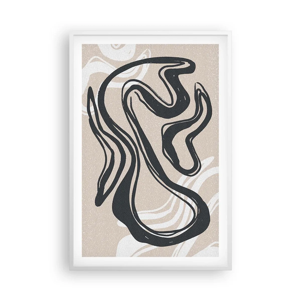 Plagát v bielom ráme - Znásobená expresia - 61x91 cm