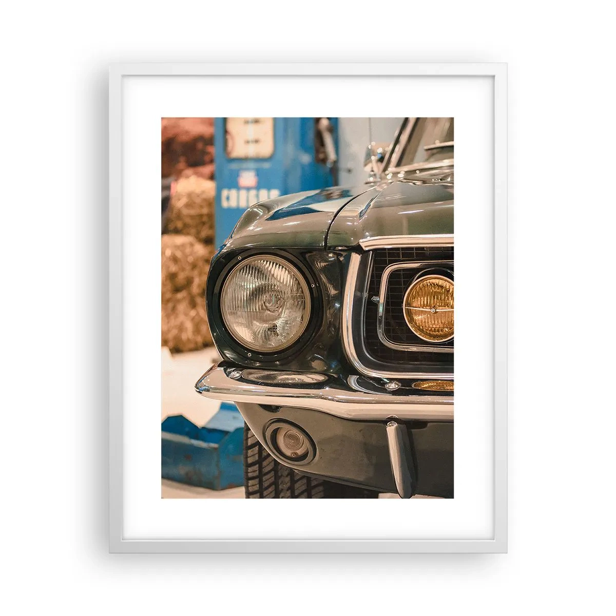 Plagát v bielom ráme - Stretnutie s legendou - 40x50 cm