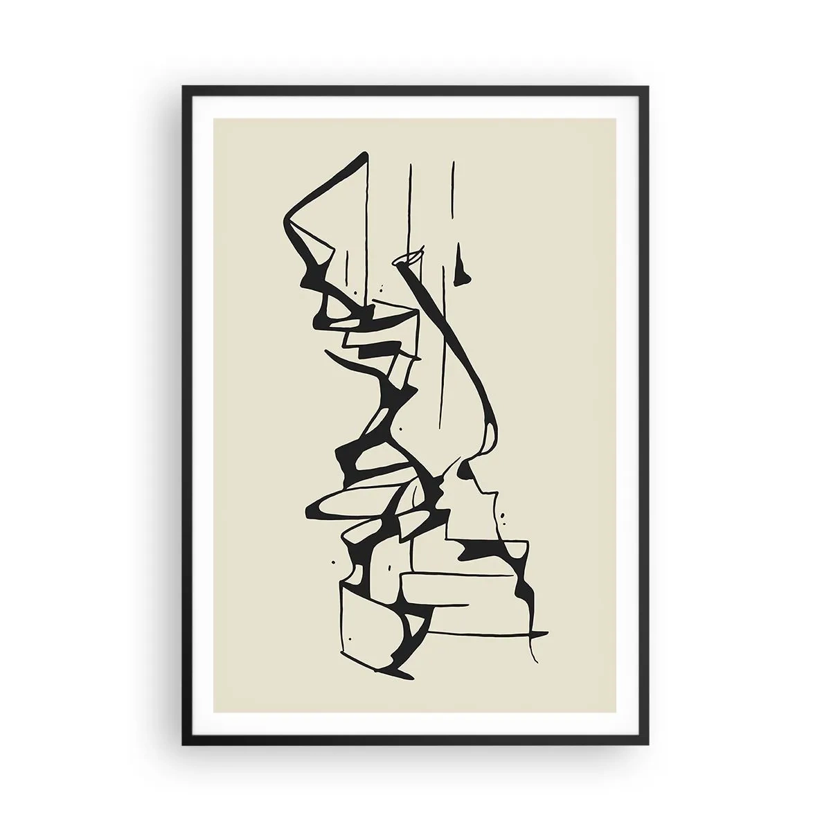 Plagát v čiernom ráme - Možná krajina - 70x100 cm