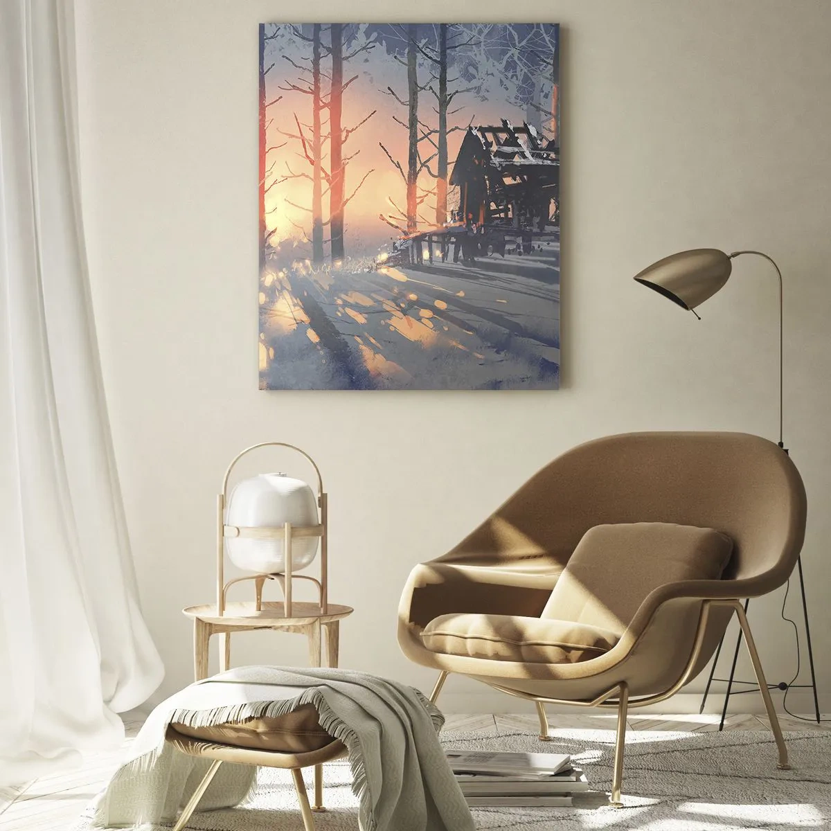 Obraz na skle - Pozerá sa tu iba slnko - 50x70 cm