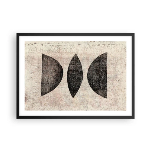 Plagát v čiernom ráme - Etnická abstrakcia - 70x50 cm