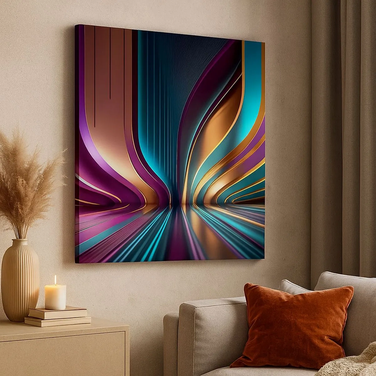 Obraz na plátne - Architektúra svetla - 30x30 cm