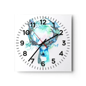 Nástenné hodiny - Sila a jemnosť prírody - 30x30 cm