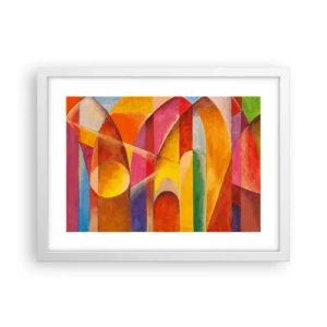 Plagát v bielom ráme - Katedrála slnka - 40x30 cm