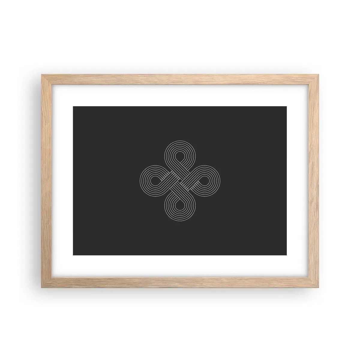 Plagát v ráme zo svetlého duba - V keltskom duchu - 40x30 cm