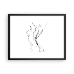 Plagát v čiernom ráme - Krásna a silná - 50x40 cm