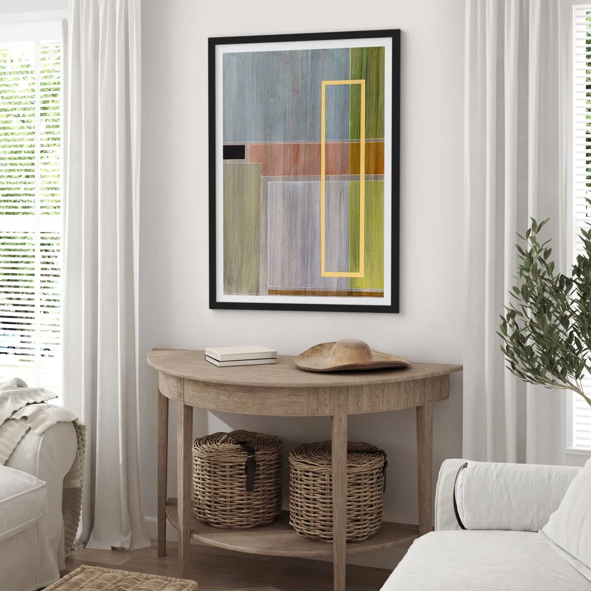Plagát v čiernom ráme - Jednoducho a v kľude - 61x91 cm