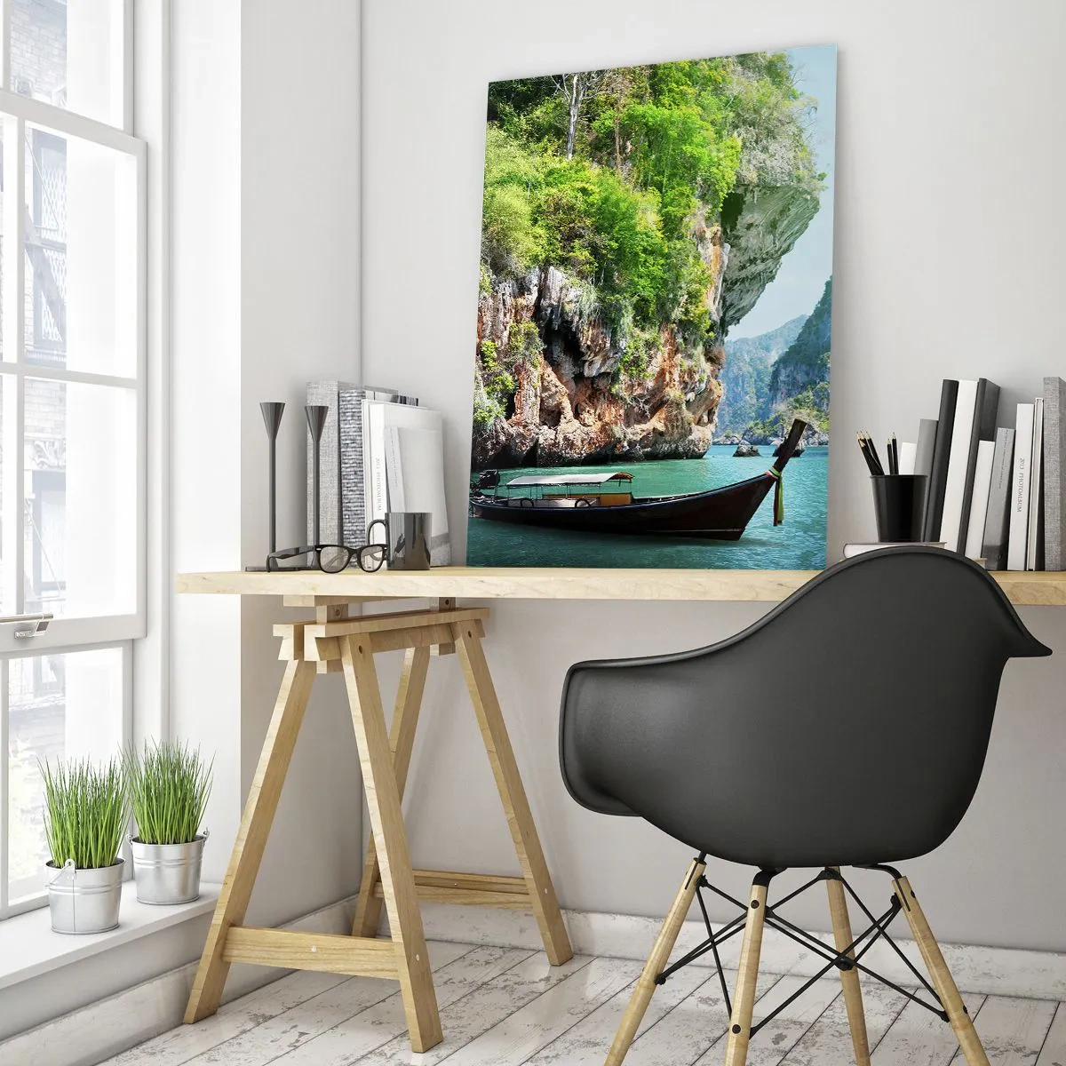 Obraz na skle - Pozvánka na exotickú cestu - 50x70 cm