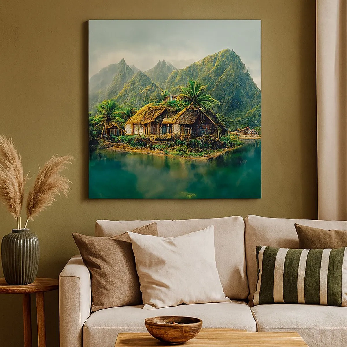 Obraz na plátne - Tropický raj - 30x30 cm