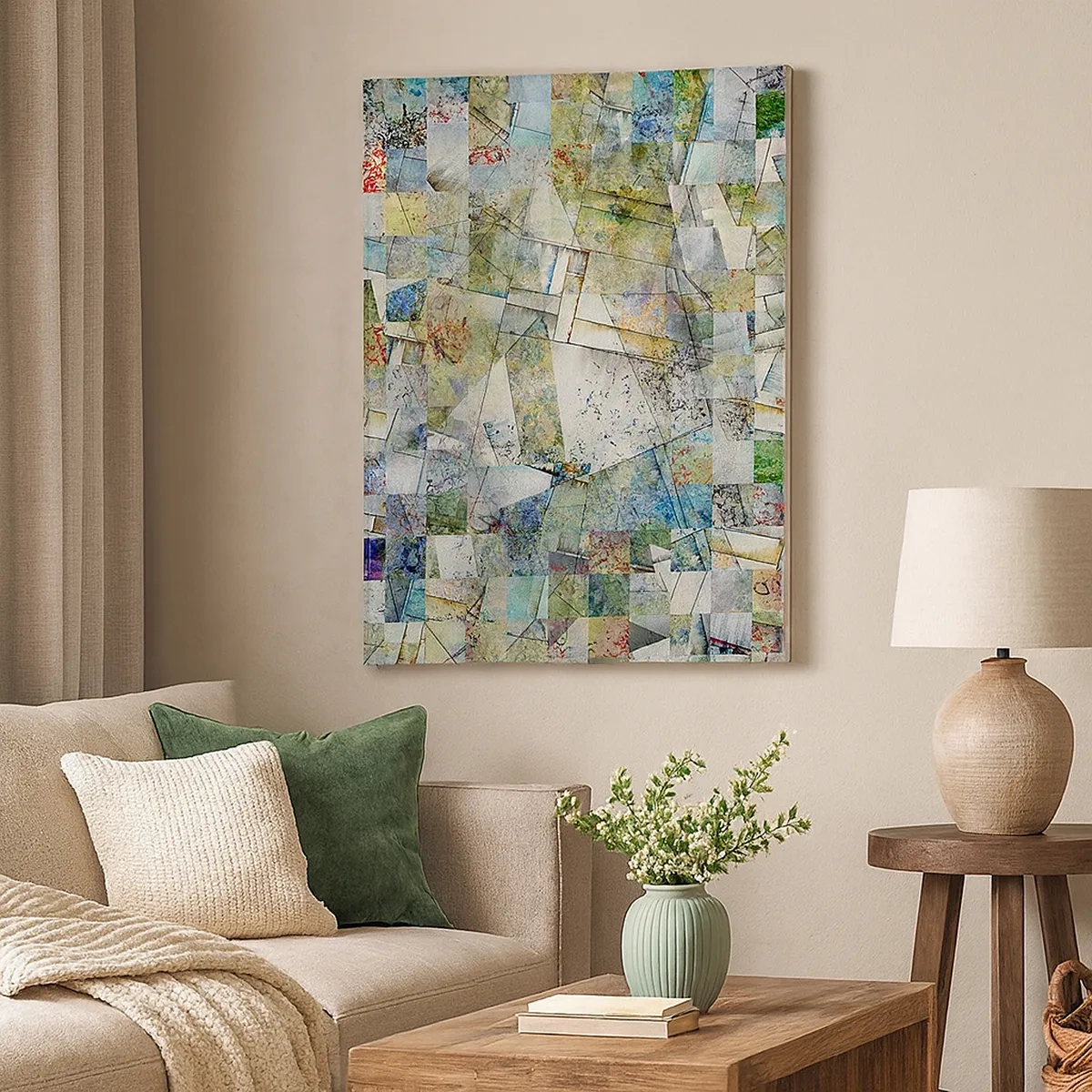 Obraz na plátne - Geometrické preskupenie - 50x70 cm