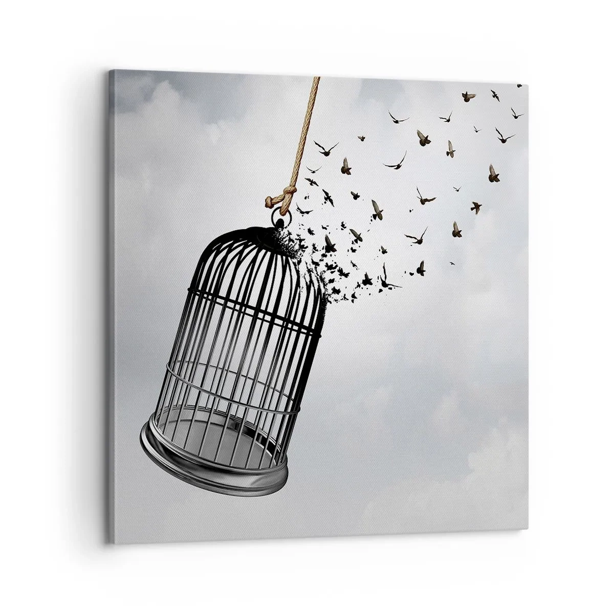Obraz na plátne - Viera… nádej… sloboda! - 60x60 cm