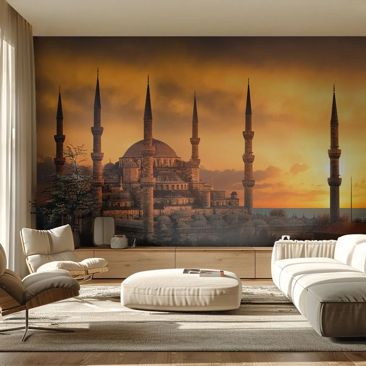 Fototapeta Premium Canvas - Boh je veľký - Architektúra, mešita, Istanbul - 250x175 cm