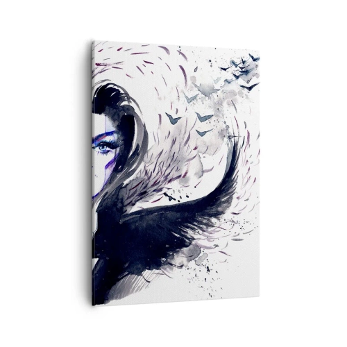 Obraz na plátne - Démonická a krásna - 50x70 cm