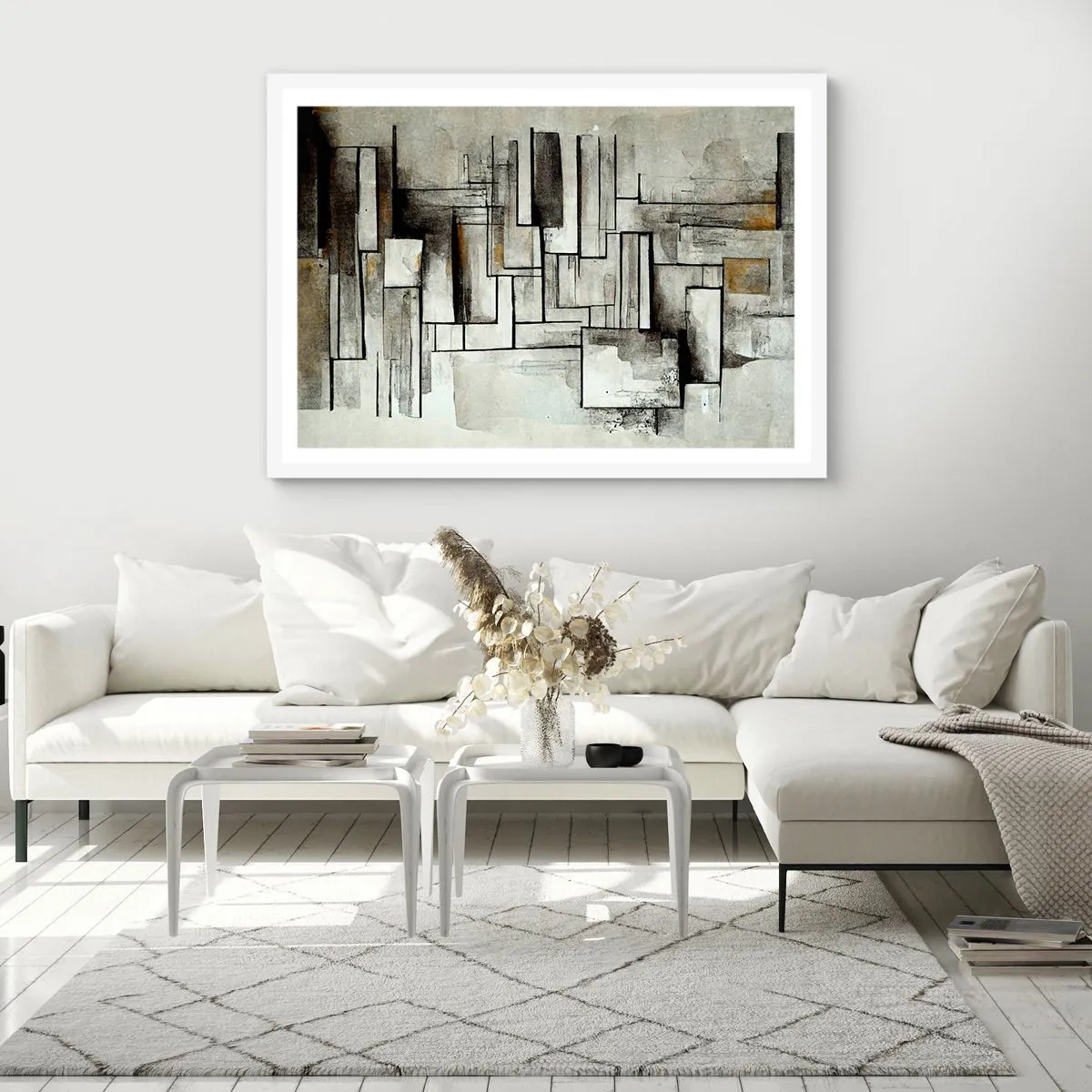 Plagát v bielom ráme - Sila jednoduchosti - 91x61 cm