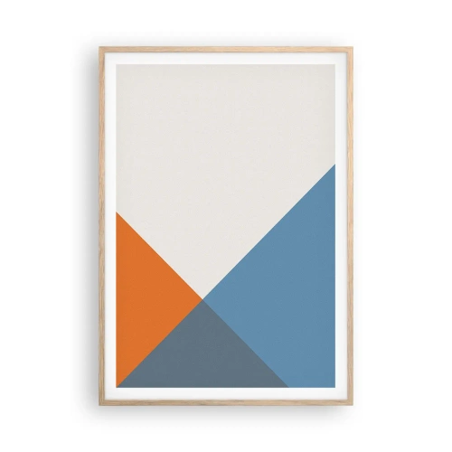 Plagát v ráme zo svetlého duba - Pod uhlom… - 70x100 cm