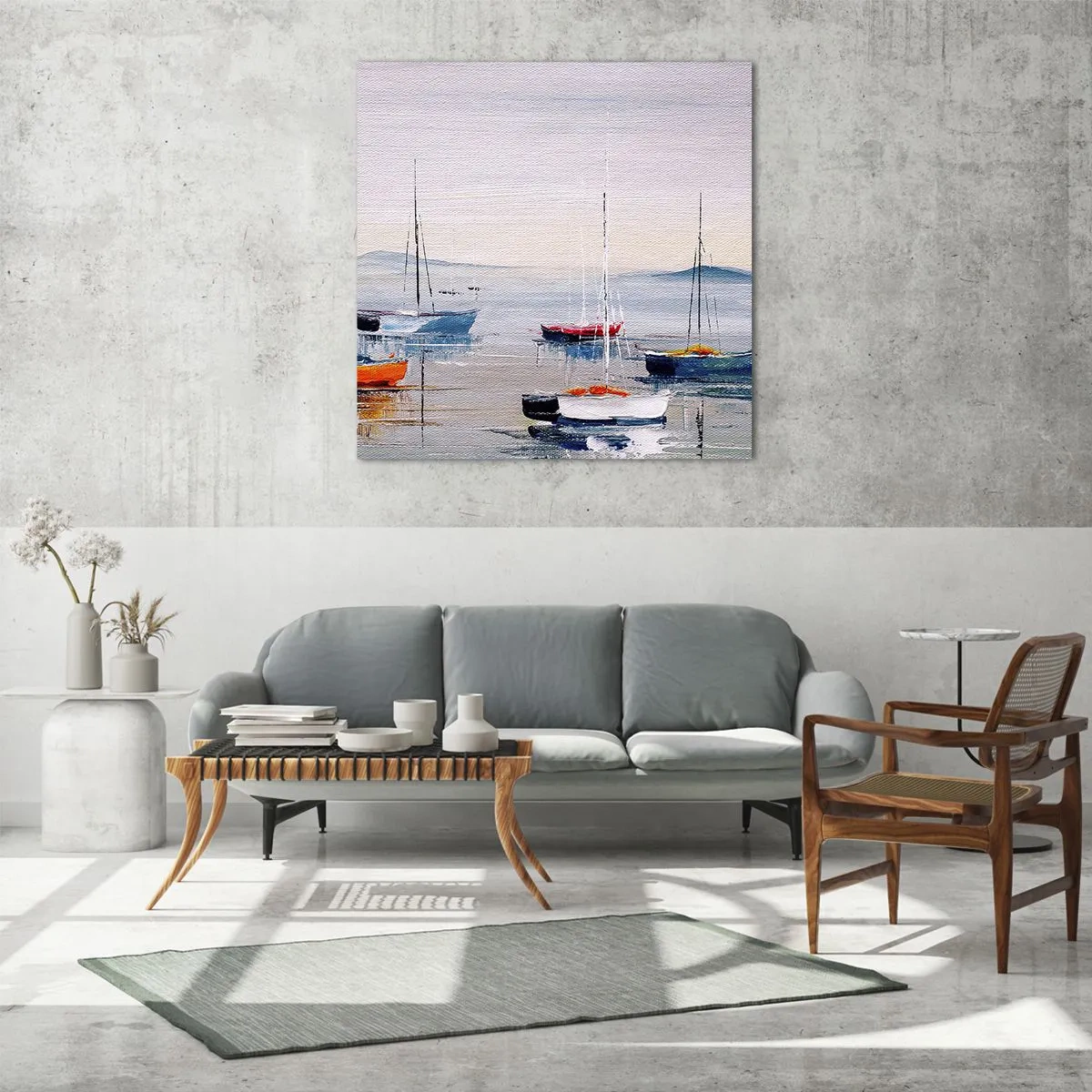 Obraz na skle - Zaslúžený odpočinok - 70x70 cm