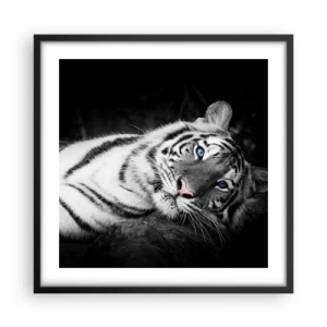 Plagát v čiernom ráme - Divočina a pokoj - 50x50 cm
