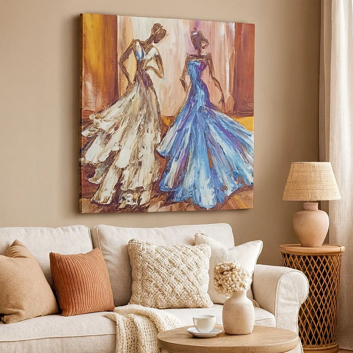 Obraz na plátne - Pôvabné duo - 30x30 cm