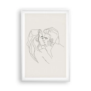 Plagát v bielom ráme - Zamotaní citom - 61x91 cm