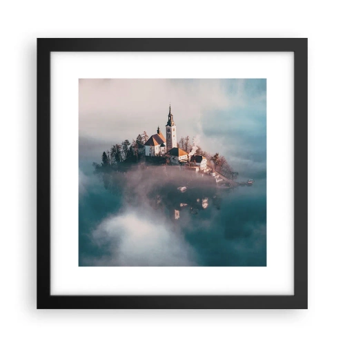 Plagát v čiernom ráme - Ostrov snov - 30x30 cm