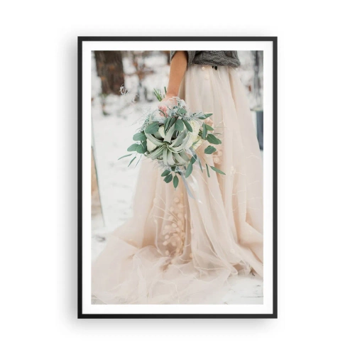 Plagát v čiernom ráme - A žili šťastne až do smrti - 70x100 cm